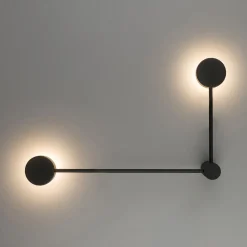 Hot Nowodvorski Wandleuchte 2-flammig GX53 Schwarz Metall Modern indirekt