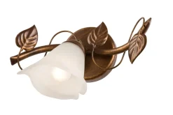 Lamkur Wandleuchte Floral stilvoll LOELLA Landhaus Lampe* Glaslampen|Rustikale Lampen