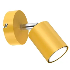 Luminex Wandleuchte Gelb schwenkbar Ø 8 cm GU10 Metall Kinder*Kinder Spots|Wandleuchten
