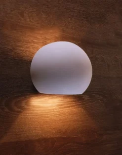 Deko-Light Wandleuchte Gips Up Down G9 Weiß rund indirektes Licht* Wandleuchten|Flurlampen