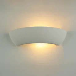 Hot Sollux Wandleuchte Gips Weiß Up Down Zeitlos innen