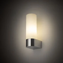 Online Nowodvorski Wandleuchte Glas Aluminium G9 IP44 H:16,5 cm in Chrom