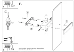 Sollux Wandleuchte Glas Metall 35 cm breit Weiß Chrom 2x G9* Wohnzimmerlampen|Glaslampen