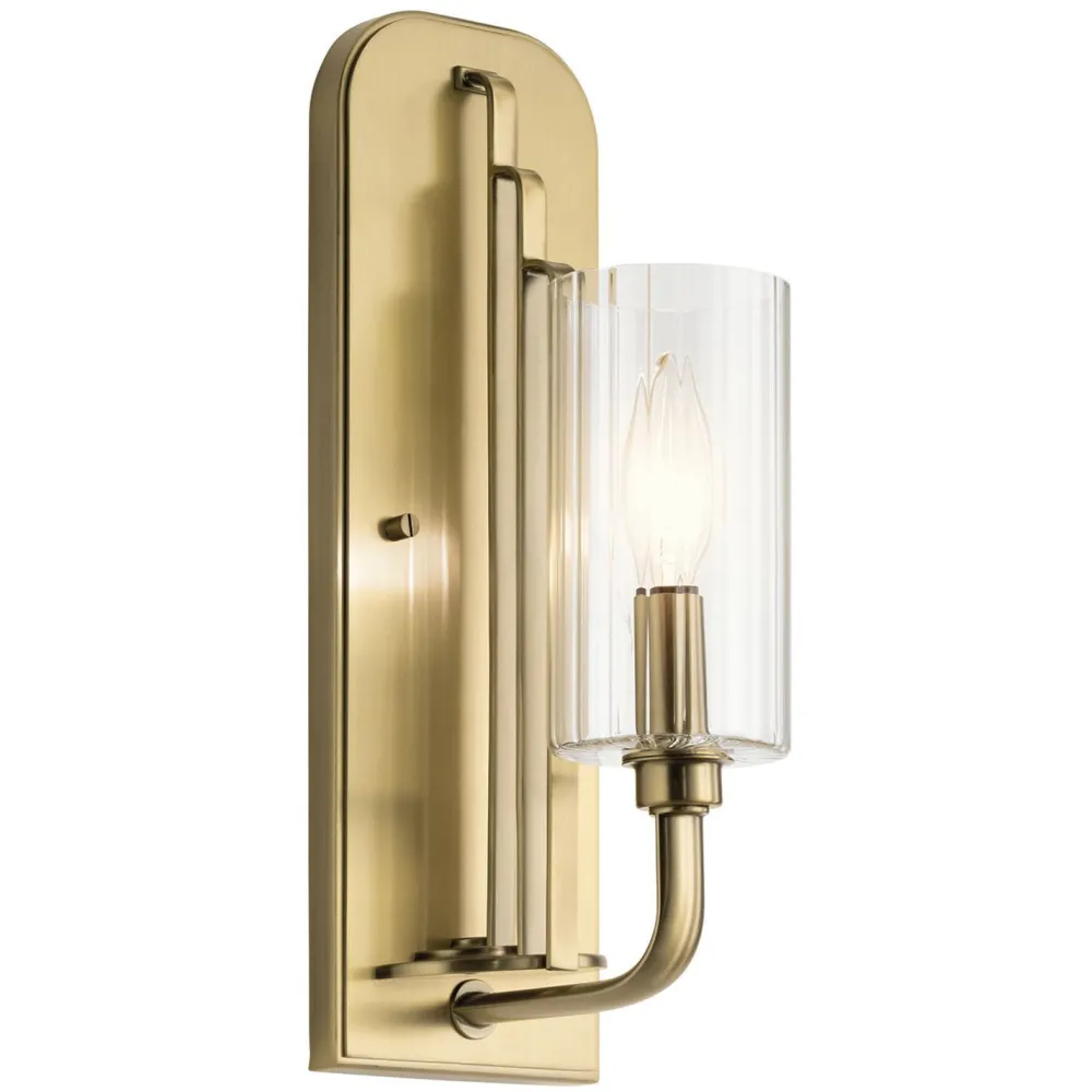 Elstead Wandleuchte Glas Metall E14 35,5 cm hoch Jugendstil* Wandleuchten|Metall Lampen