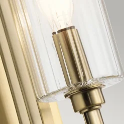 Elstead Wandleuchte Glas Metall E14 35,5 cm hoch Jugendstil* Wandleuchten|Metall Lampen