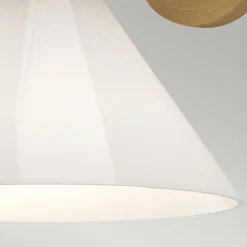 Elstead Wandleuchte Glas Metall H: 22,2 cm in Gold Weiß Retro* Wandleuchten|Küchenlampen