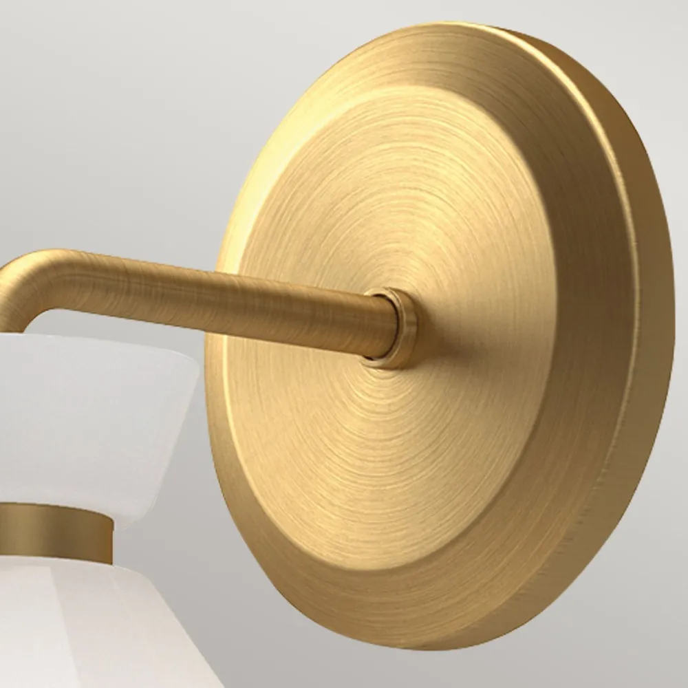 Elstead Wandleuchte Glas Metall H: 22,2 cm in Gold Weiß Retro* Wandleuchten|Küchenlampen