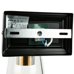 Easylight Wandleuchte Glas Metall in Schwarz Messing Industrial* Glaslampen|Industrie Lampen