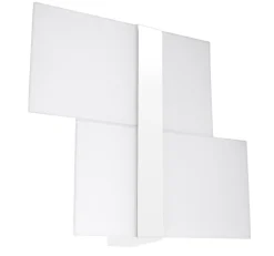 Sollux Wandleuchte Glas Metall Weiß 2x G9 blendarm dekorativ* Wandleuchten|Flurlampen