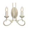 Elstead Wandleuchte GOTICA 6 Creme 2xE14 Design Lampe* Wandleuchten|Rustikale Lampen