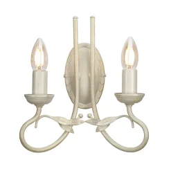 Elstead Wandleuchte GOTICA 6 Creme 2xE14 Design Lampe* Wandleuchten|Rustikale Lampen