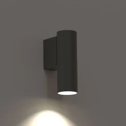 Nowodvorski Wandleuchte Grau GU10 R35 Metall Modern H: 12 cm klein* Wandleuchten|Flurlampen