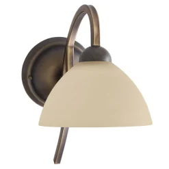 Online Steinhauer Wandleuchte in Bronze Creme T:28 cm E27 Klassisch