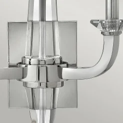 Elstead Wandleuchte innen 45 cm hoch Metall Kristall 2x E14* Wohnzimmerlampen|Metall Lampen