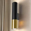 Sollux Wandleuchte innen Schwarz Gold Up Down H: 29 cm Metall* Moderne Lampen|Küchenlampen