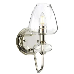 Elstead Wandleuchte innen Stahl Glas in Nickel E14 MAIYA