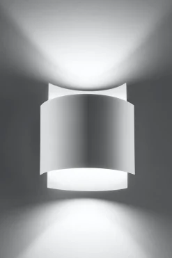 Sale Sollux Wandleuchte innen Up Down Metall Weiß H: 23 cm G9