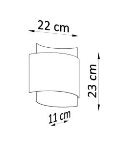 Sale Sollux Wandleuchte innen Up Down Metall Weiß H: 23 cm G9