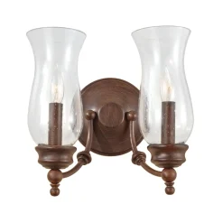 Elstead Wandleuchte JASCHA Bronze 2xE14 wohnlich Lampe* Wandleuchten|Rustikale Lampen