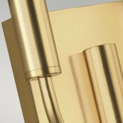 Elstead Wandleuchte Jugendstil in Messing Weiß Metall Stoff* Wandleuchten|Wohnzimmerlampen