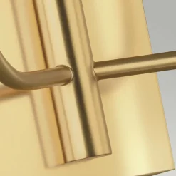 Elstead Wandleuchte Jugendstil in Messing Weiß Metall Stoff* Wandleuchten|Wohnzimmerlampen