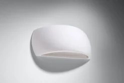 Hot Sollux Wandleuchte Keramik 32 cm Up Down bemalbar Weiß