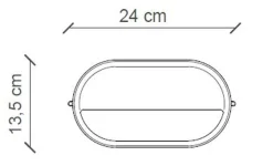 Ferroluce Wandleuchte Keramik Glas E27 24 cm breit Maritim DAVIDE* Wohnzimmerlampen|Glaslampen