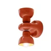 Ferroluce Wandleuchte Keramik Up Down H: 25,5 cm Orange E14 Retro* Wohnzimmerlampen|Keramiklampen
