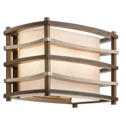 Sale Elstead Wandleuchte KIKI Leinen Bronze Beige B:30cm Lampe