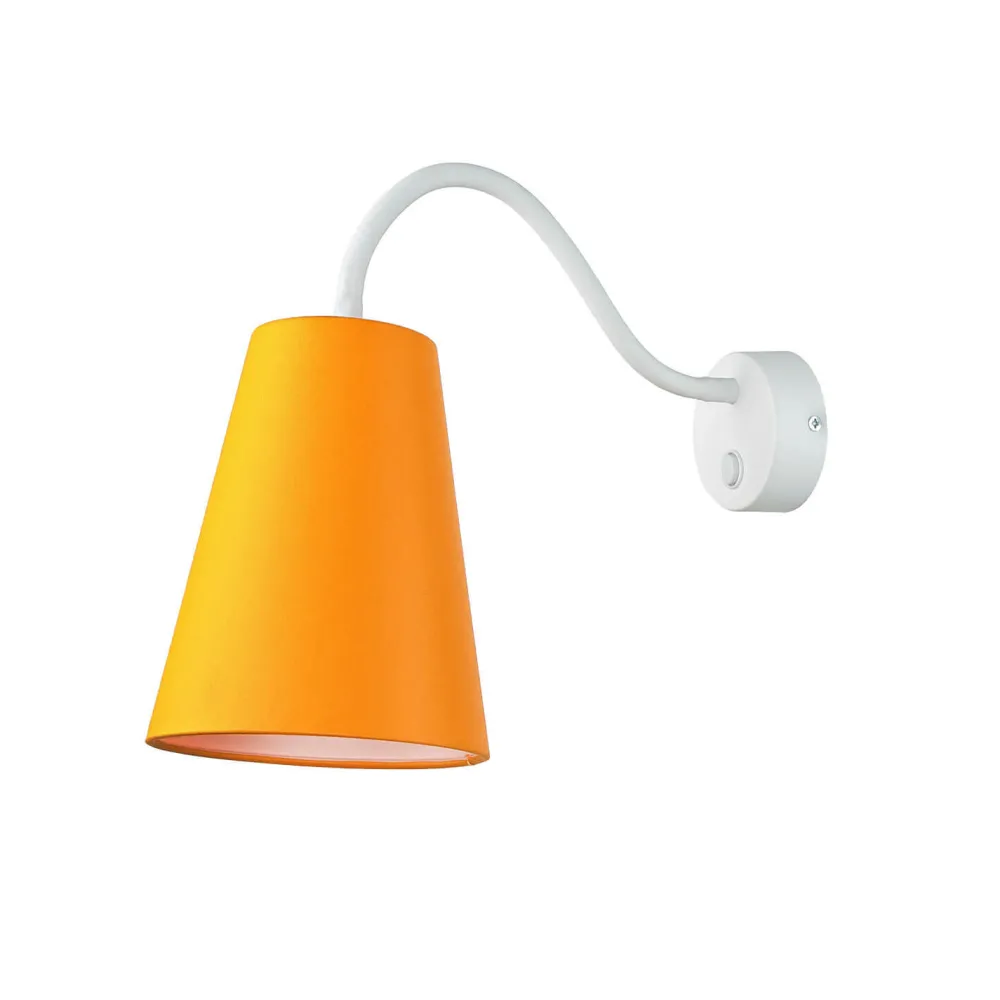 TK Lighting Wandleuchte Kinderzimmer Orange Metall 3flmg Ø13cm*Kinder Kinderzimmerlampen|Kinderlampen