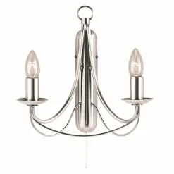 Searchlight Wandleuchte klassisch in matt Silber* Wandleuchten|Esszimmer Lampen