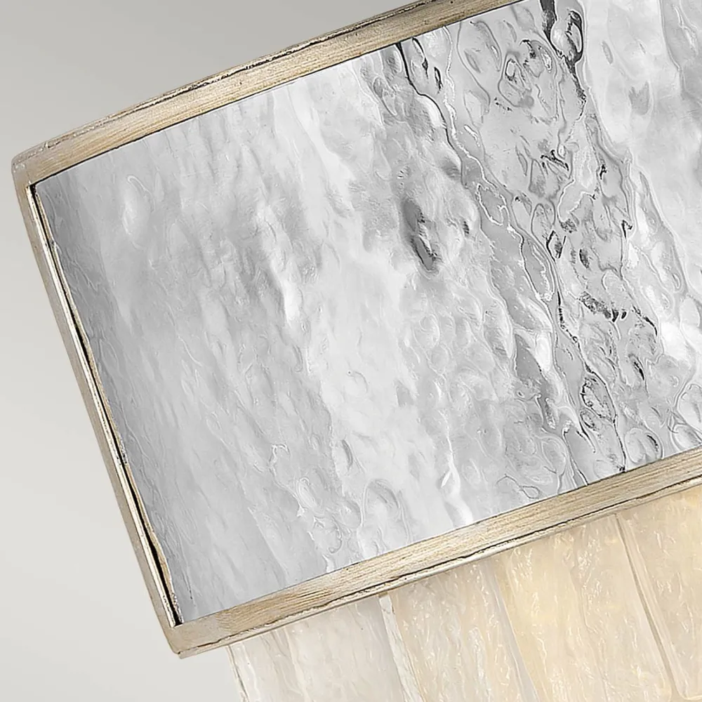 Elstead Wandleuchte klein B: 30,5 cm Edelstahl Kristall 2x E14 Up Down* Wandleuchten|Flurlampen