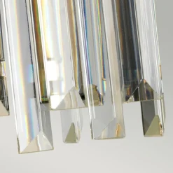 Discount Elstead Wandleuchte Kristall Art Déco E27 in Nickel Klar E27