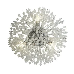 Searchlight Wandleuchte Kristall D: 29 cm 3-flammig G9 rund* Wandleuchten|Flurlampen