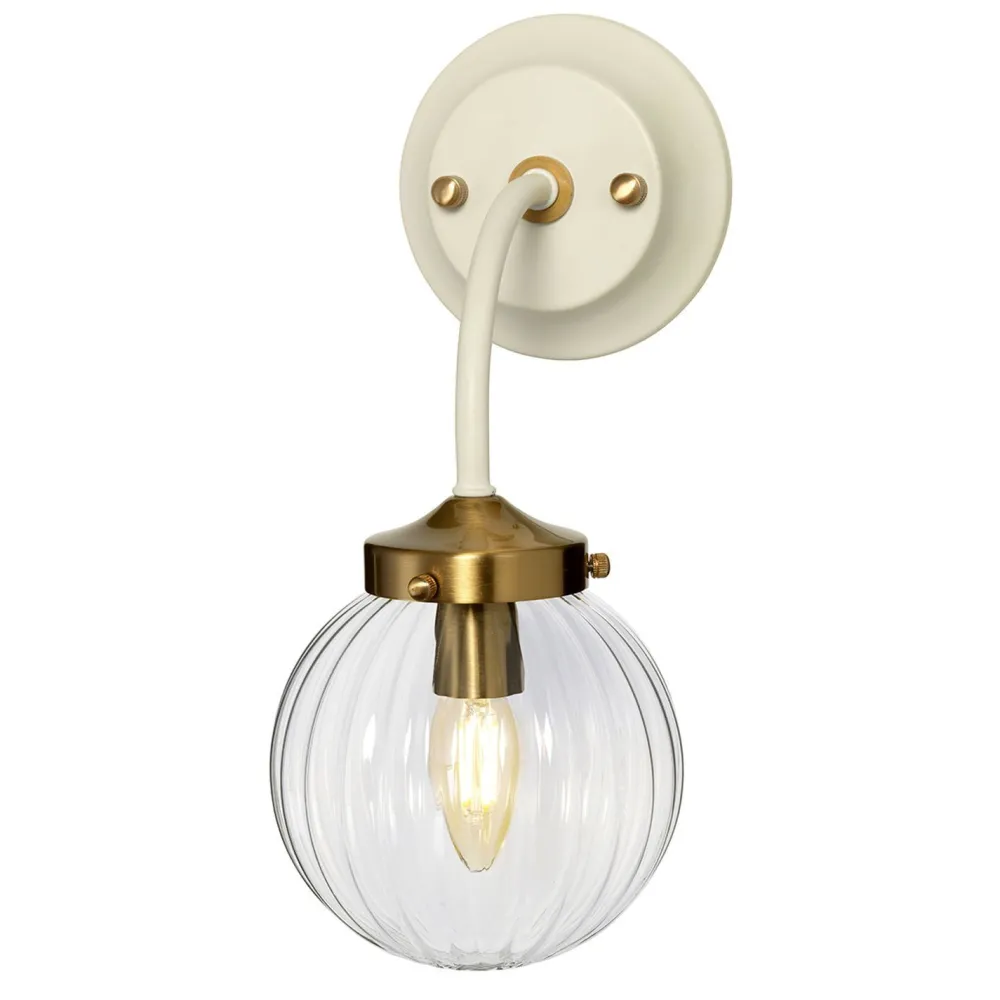 Elstead Wandleuchte Kugelschirm Glas Metall Vintage Design* Wandleuchten|Küchenlampen