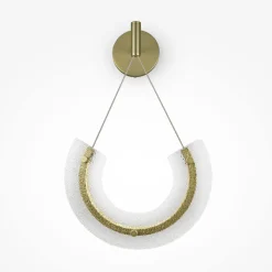 New Maytoni Wandleuchte LED Aluminium Glas 133,1 cm hoch in Gold