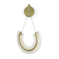 New Maytoni Wandleuchte LED Aluminium Glas 133,1 cm hoch in Gold