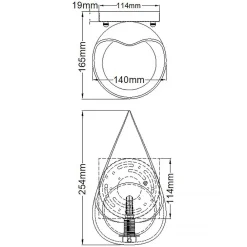 Best Elstead Wandleuchte LED G9 H: 25,4 cm 3000 K Schwarz Gold Weiß