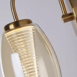 Sale Searchlight Wandleuchte LED in Bronze Champagner 3000 K mit Schalter