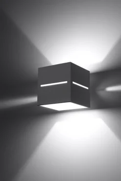 Sollux Wandleuchte LORUM in Grau* Wandleuchten|Flurlampen