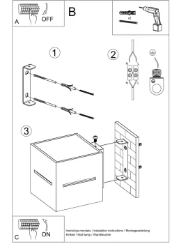 Sollux Wandleuchte LORUM in Schwarz* Wandleuchten|Flurlampen