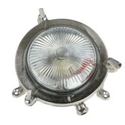 Hot Lido Wandleuchte Maritim G9 Ø 14 cm Messing Glas außen