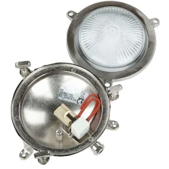 Hot Lido Wandleuchte Maritim G9 Ø 14 cm Messing Glas außen