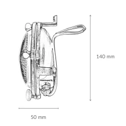 Hot Lido Wandleuchte Maritim G9 Ø 14 cm Messing Glas außen