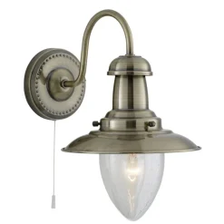 Best Searchlight Wandleuchte maritim Messing Antik