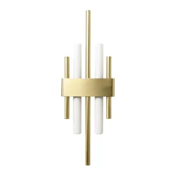 Discount Giovanni Battista Wandleuchte Messing Art Déco für 2x S14d H: 50,5 cm