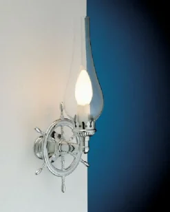 Hot Laura Suardi Wandleuchte Messing in Chrom Maritim Badezimmer