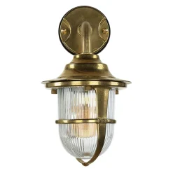 Lido Wandleuchte Messing Maritim IP64 Haus Hof Haustür* Metall Lampen|Messinglampen