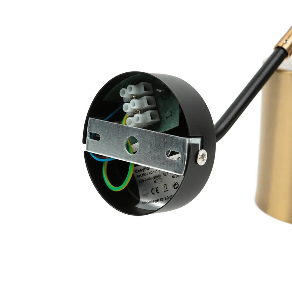 Easylight Wandleuchte Messing Schwarz verstellbar E27 Industrial* Industrie Lampen|Küchenlampen