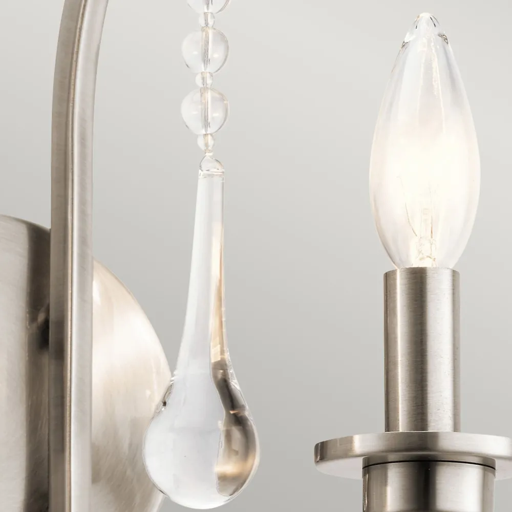 Elstead Wandleuchte Metall E14 38,1 cm hoch in Zinn 2-flammig* Wohnzimmerlampen|Metall Lampen